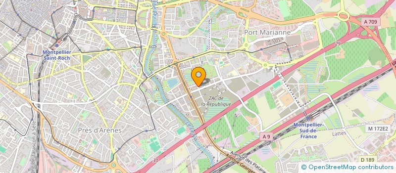 localisation de l'entreprise ELITE ENTRETIEN à MONTPELLIER