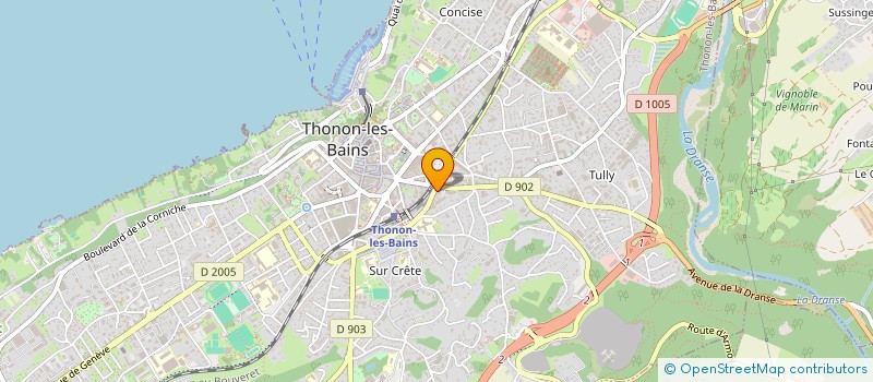 localisation de l'entreprise ELITE EVASION à THONON-LES-BAINS