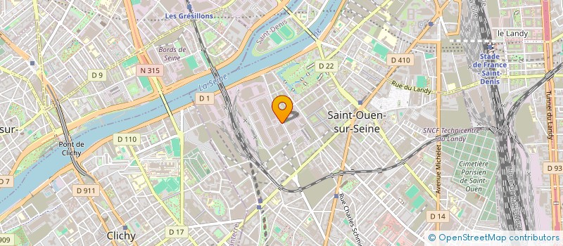 localisation de l'entreprise ELITE EXPRESS à SAINT-OUEN-SUR-SEINE