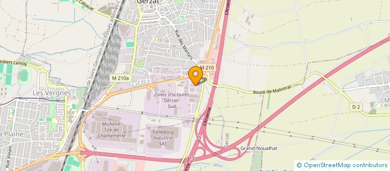 localisation de l'entreprise ELITE FACADE  GERZAT