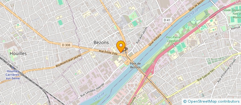localisation de l'entreprise ELITE FOOTBALL CONSEIL à BEZONS