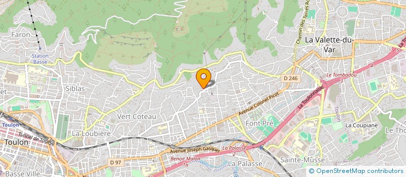 localisation de l'entreprise ELITE FORMA ACADEMY  TOULON