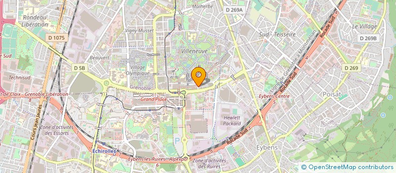 localisation de l'entreprise ELITE FRANCE SECURITE PRIVE RHONE ALPES à GRENOBLE