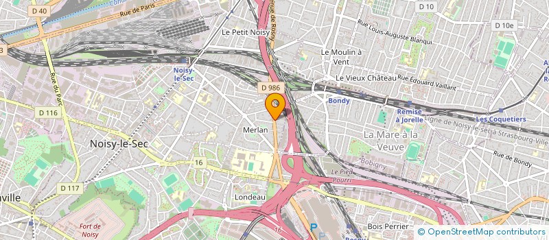localisation de l'entreprise ELITE GARAGE à NOISY-LE-SEC