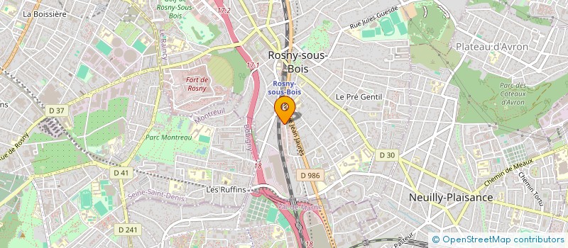 localisation de l'entreprise ELITE GARE à ROSNY-SOUS-BOIS