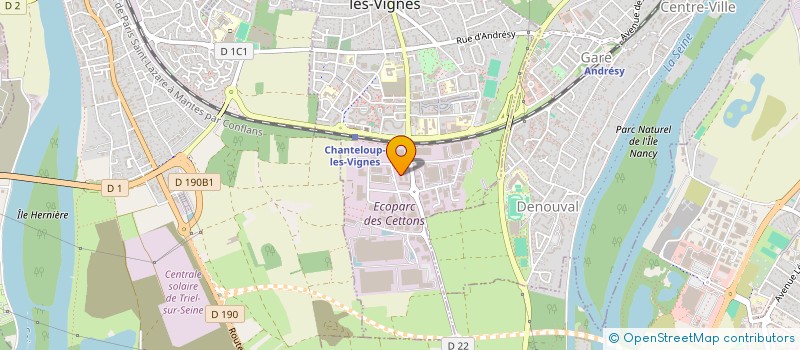 localisation de l'entreprise ELITE GLASS  CHANTELOUP-LES-VIGNES