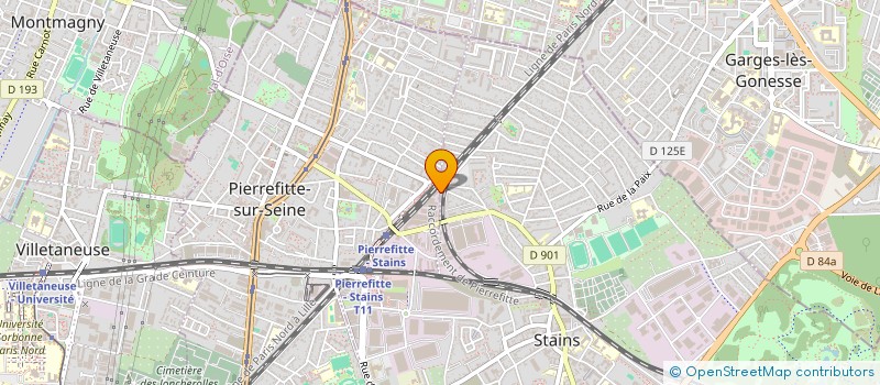 localisation de l'entreprise ELITE GROS OEUVRE à PIERREFITTE-SUR-SEINE