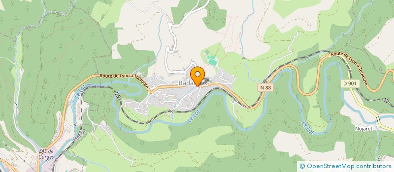 localisation de l'entreprise ELITE GUN AIRSOFT DE MENDE  BADAROUX