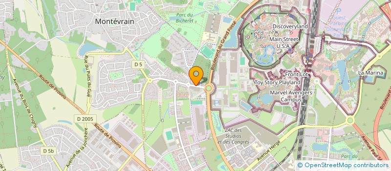 localisation de l'entreprise ELITE HOUSING 137  MONTEVRAIN