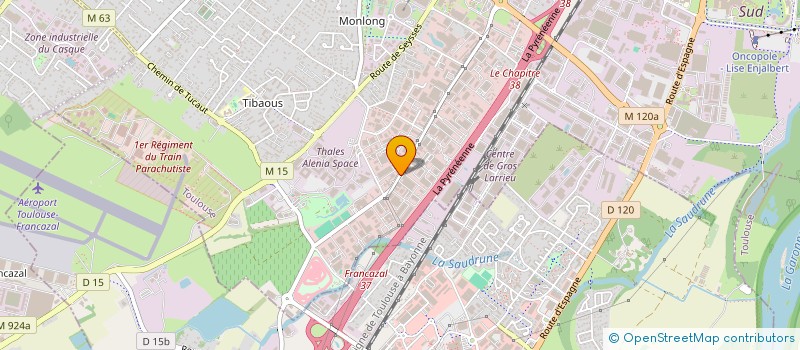 localisation de l'entreprise ELITE INDUSTRIE RAYONNAGE  TOULOUSE