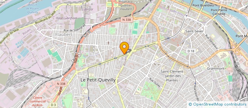 localisation de l'entreprise ELITE MULTIMEDIA SERVICES  LE PETIT-QUEVILLY