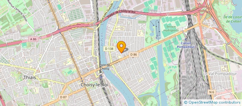 localisation de l'entreprise ELITE NET à CHOISY-LE-ROI