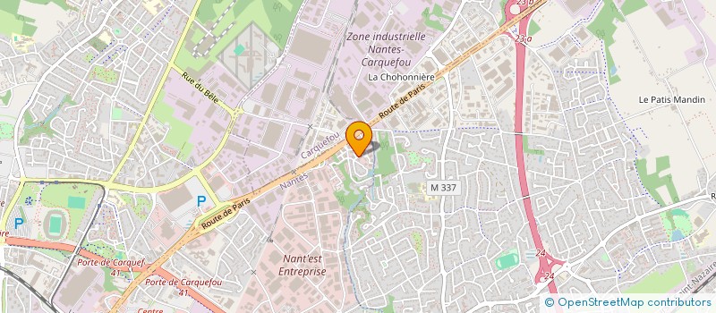 localisation de l'entreprise ELITE ORGANISATION à NANTES
