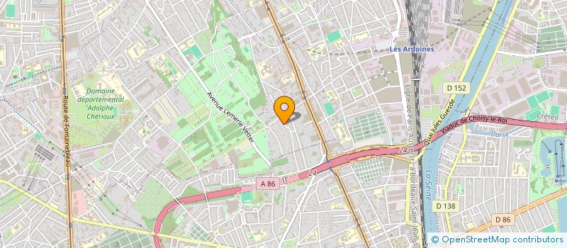 localisation de l'entreprise ELITE PLOMBERIE à VITRY-SUR-SEINE