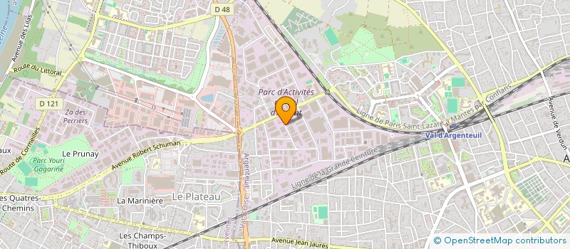 localisation de l'entreprise ELITE POSE SERVICE à ARGENTEUIL