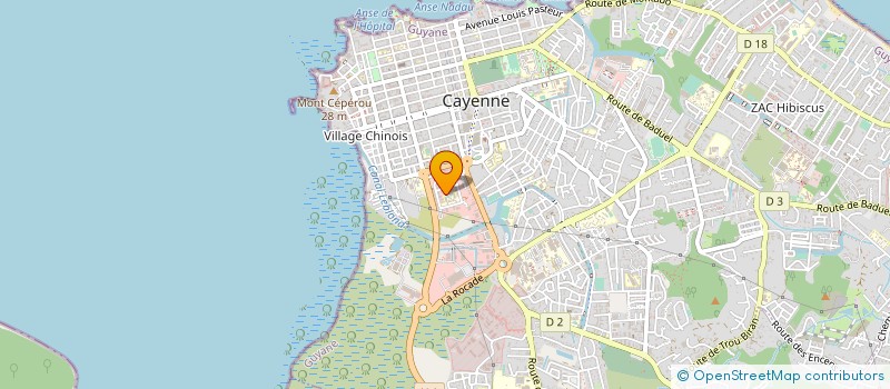 localisation de l'entreprise ELITE PUB ANTILLES GUYANE à CAYENNE