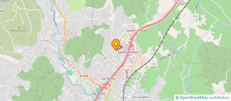 localisation de l'entreprise ELITE RENOV à SOLLIES-PONT