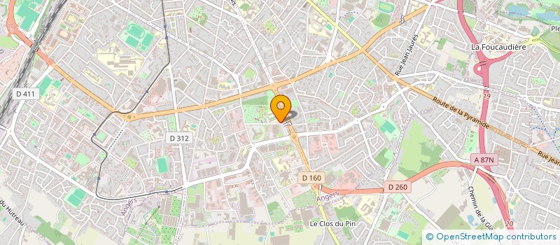 localisation de l'entreprise ELITE SA à ANGERS