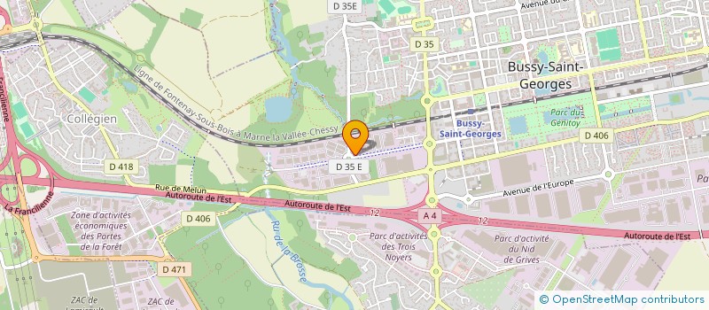 localisation de l'entreprise ELITE SECURITE à BUSSY-SAINT-GEORGES