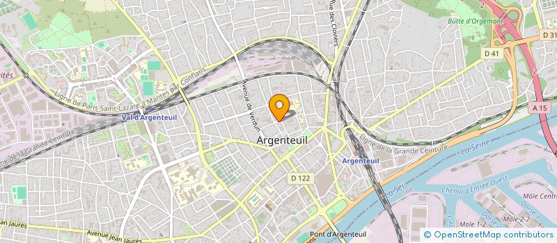 localisation de l'entreprise ELITE SERVICES à ARGENTEUIL