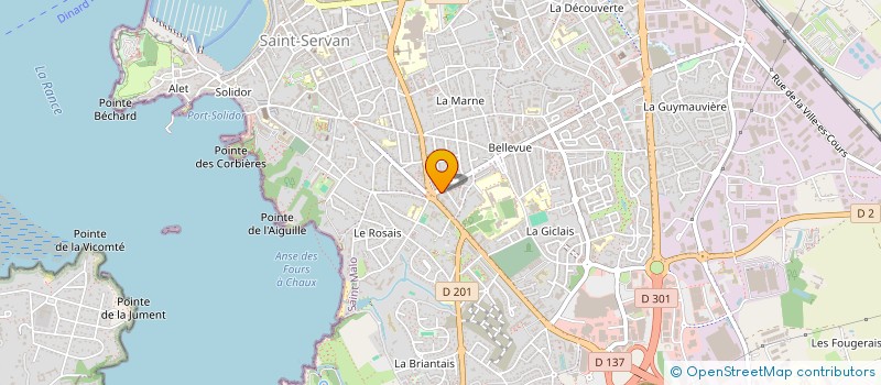 localisation de l'entreprise ELITE SHOPS à SAINT-MALO