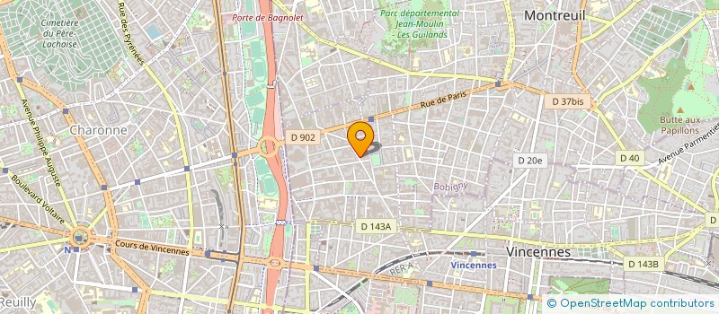 localisation de l'entreprise ELITE STYLE à MONTREUIL