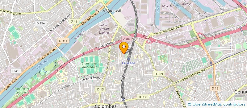 localisation de l'entreprise ELITE TAXI  COLOMBES