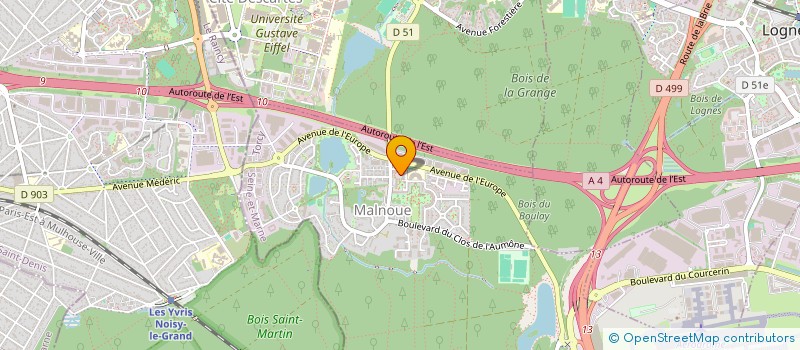 localisation de l'entreprise ELITE TAXI CONSULTING  EMERAINVILLE