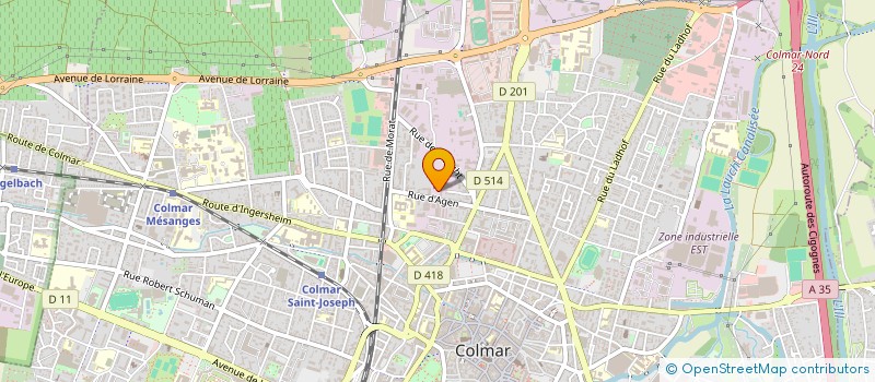 localisation de l'entreprise ELITE TOITURE  COLMAR