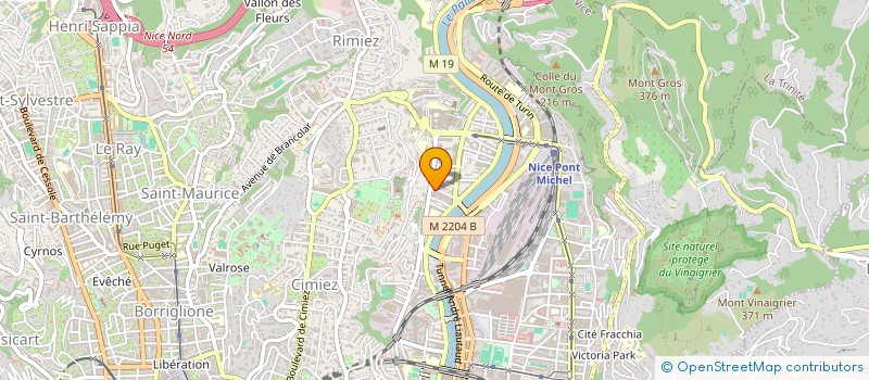 localisation de l'entreprise ELITE TRANSFER à NICE