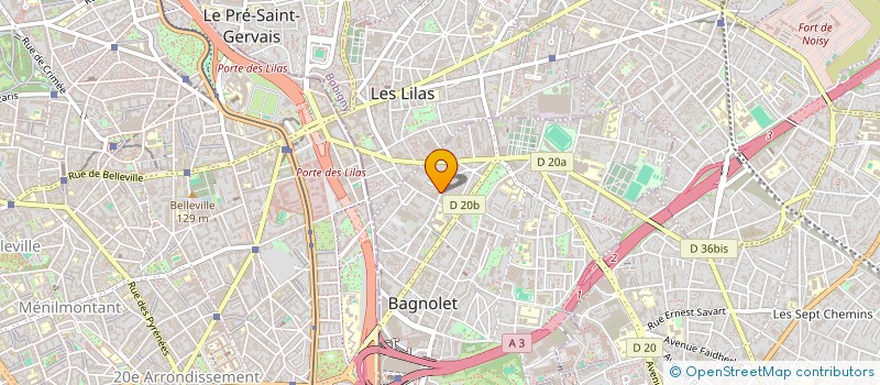 localisation de l'entreprise ELITE TRANSPORT à BAGNOLET