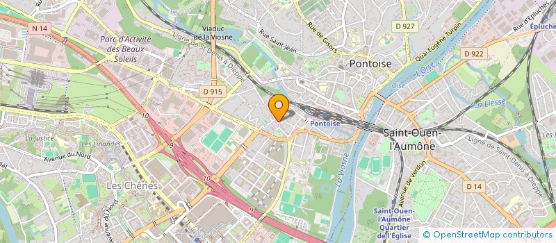 localisation de l'entreprise ELITE TRANSPORT  PONTOISE