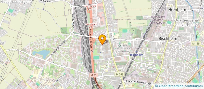 localisation de l'entreprise ELITE TRANSPORT  BISCHHEIM