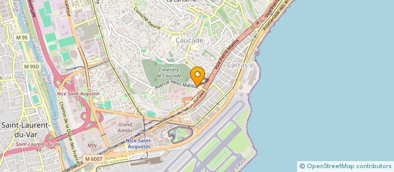 localisation de l'entreprise ELITE TRANSPORTS 06 à CAGNES-SUR-MER
