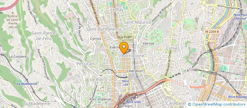 localisation de l'entreprise ELITE TRANSPORTS à NICE