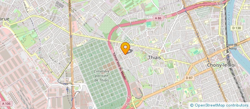 localisation de l'entreprise ELITE TRANSPORTS à THIAIS