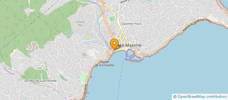 localisation de l'entreprise ELITE YACHTING à SAINTE-MAXIME