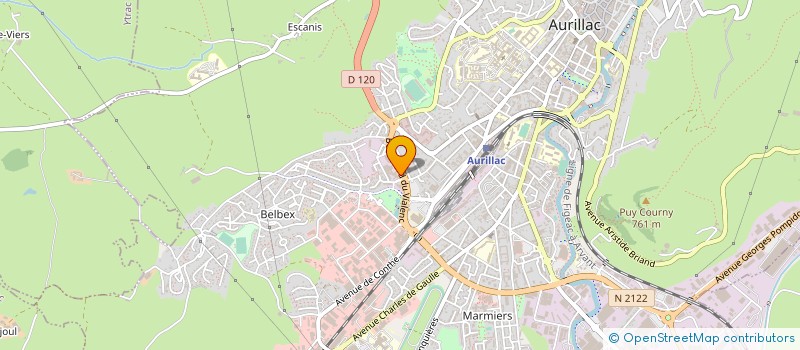 localisation de l'entreprise ELITE YAM 15-19 à AURILLAC