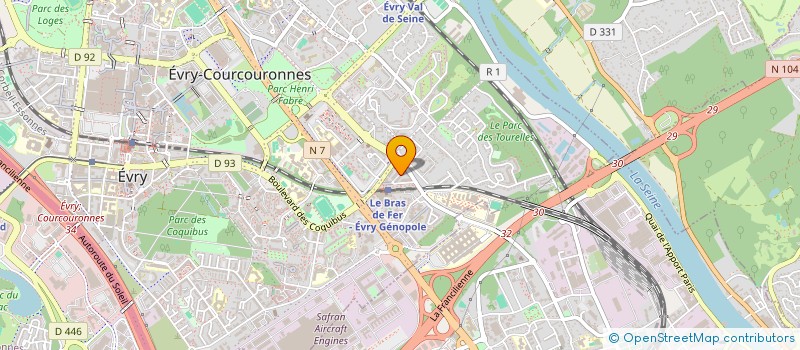 localisation de l'entreprise ELITE4U  EVRY-COURCOURONNES