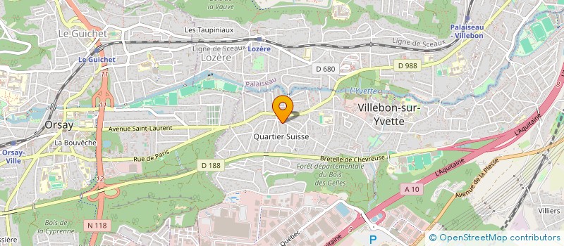 localisation de l'entreprise ELITEHORIZON à VILLEBON-SUR-YVETTE