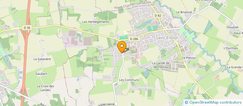 localisation de l'entreprise ELITEO à ORGERES