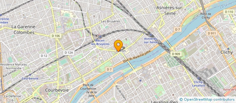 localisation de l'entreprise ELITEPROXY à COURBEVOIE