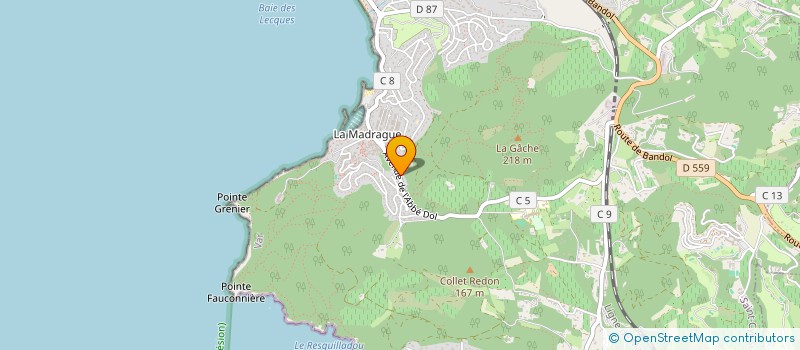 localisation de l'entreprise ELITHAN à SAINT-CYR-SUR-MER