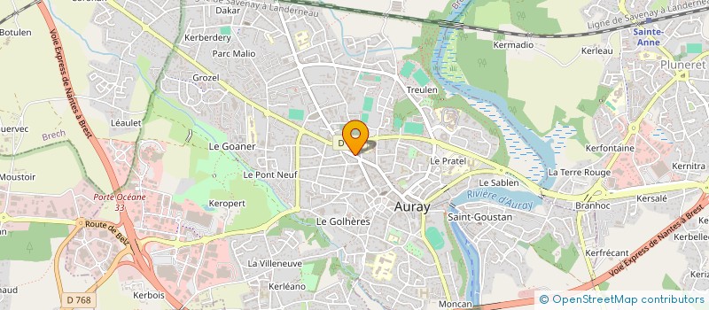 localisation de l'entreprise ELITI à AURAY
