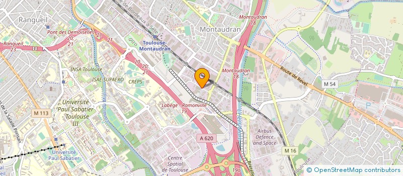 localisation de l'entreprise ELITIS à TOULOUSE