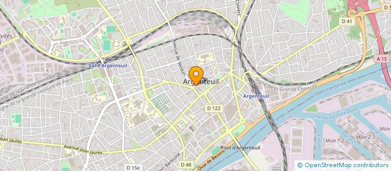 localisation de l'entreprise ELITIS  ARGENTEUIL