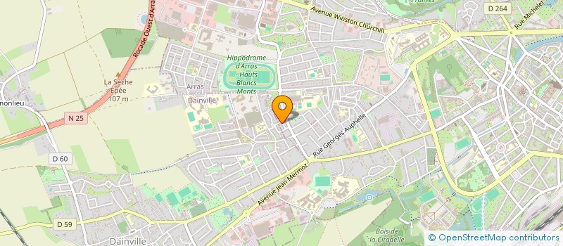localisation de l'entreprise ELITIS NETTOYAGE à ARRAS