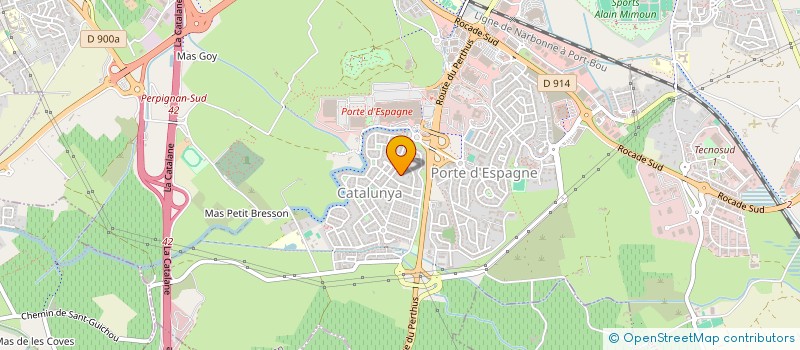localisation de l'entreprise ELITOM à PERPIGNAN