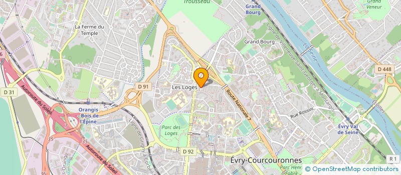 localisation de l'entreprise ELITYA  EVRY-COURCOURONNES