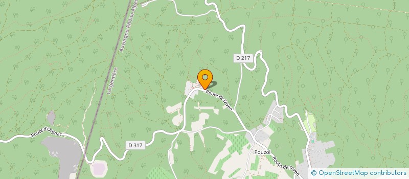 localisation de l'entreprise ELITYA  ORGNAC-L'AVEN